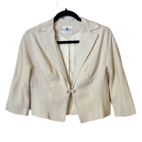 Jack Bloom California Vintage Short Blazer 3/4 Sleeves Lined - Picture 11 of 11